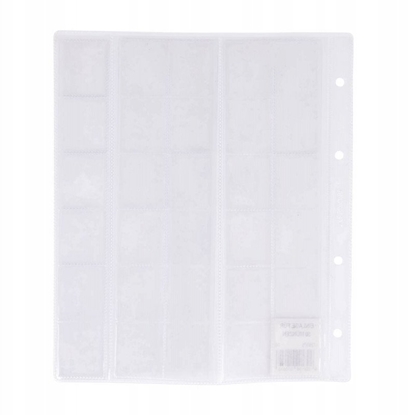 Picture of Arkusze do kolekcjonowania monet, 130 mikr., transparentne