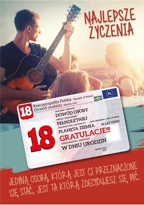 Attēls no Armin Style Karnet Urodziny Osiemnastka Gift-M