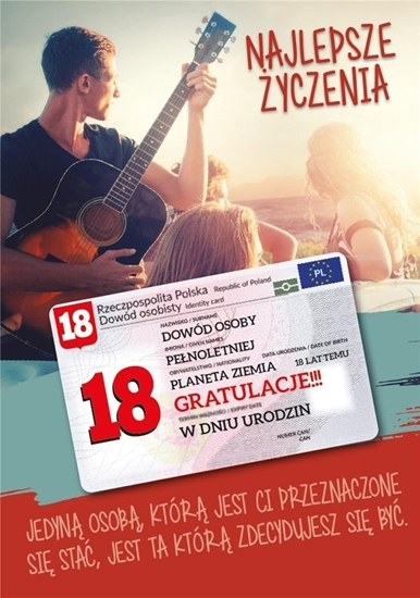 Picture of Armin Style Karnet Urodziny Osiemnastka Gift-M