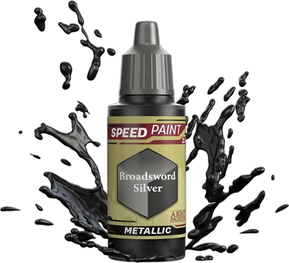 Изображение Army Painter FARBKA ARMY PAINTER SPEEDPAINT METALLIC 2.0: BROADSWORD SILVER