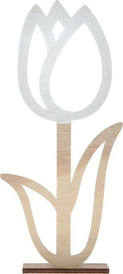 Picture of Arpex Drewniana dekoracja - kwiat MIX