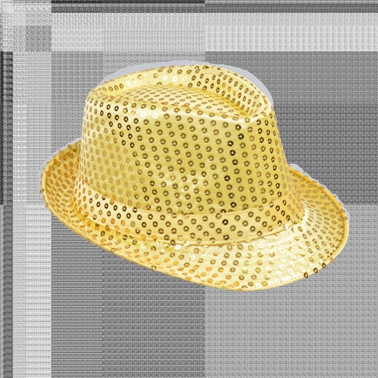 Picture of Arpex KAPELUSZ CEKINY ZLOTY