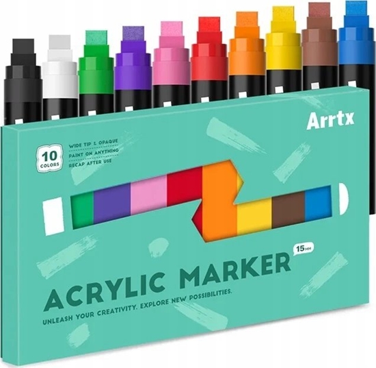 Picture of ARRTX Akriliniai markeriai - flomasteriai ARRTX Jumbo, 10 spalv