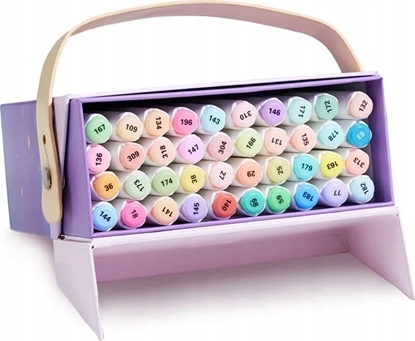 Изображение ARRTX Dvipusiai markeriai - flomasteriai Alp, 40 spalv, pastelini atspalvi