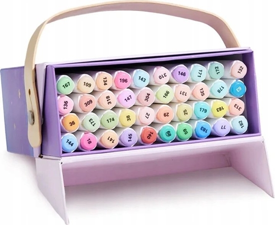 Изображение ARRTX Dvipusiai markeriai - flomasteriai Alp, 40 spalv, pastelini atspalvi