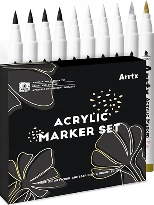 Изображение ARRTX Profesionals akriliniai markeriai - flomasteriai ARRTX, 4 spalv 10vnt.