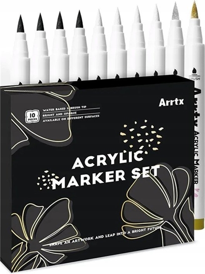 Изображение ARRTX Profesionals akriliniai markeriai - flomasteriai ARRTX, 4 spalv 10vnt.