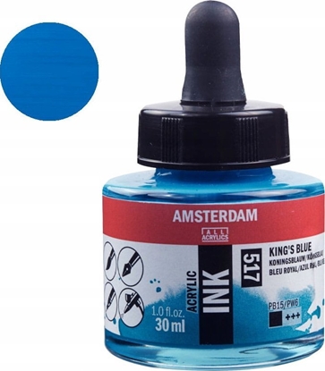 Picture of Artequipment Amsterdam Acrylic Ink Bottle King's Blue 517