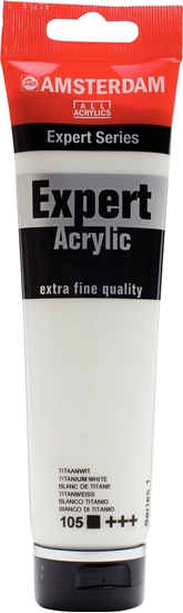Picture of Artequipment Amsterdam Expert Series Acrylic Tube 150 ml Titanium White 105