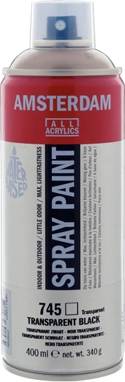 Picture of Artequipment Amsterdam Spray Paint Black Transparent 745