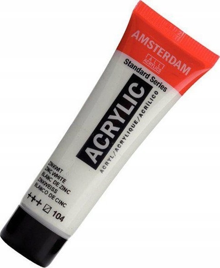 Изображение Artequipment Farba akrylowa Amsterdam 20ml 104 Zinc White