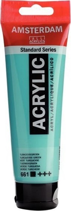 Изображение Artequipment Farba akrylowa TALENS AMSTERDAM 120ml 661 - TURQUOISE GREEN uniw