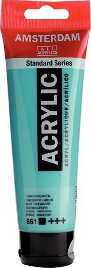Изображение Artequipment Farba akrylowa TALENS AMSTERDAM 120ml 661 - TURQUOISE GREEN uniw