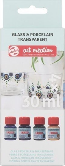 Picture of Artequipment TALENS GLASS PORCELAIN SET 4x30 ml. BLUES uniw