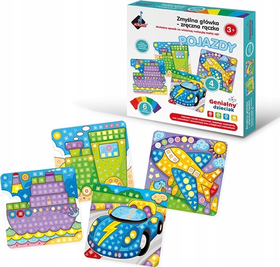 Изображение Askato Wyklejanka Genialny Dzieciak Zrczna rczka - Pojazdy