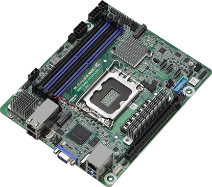 Attēls no ASRock Mainboard W680D4ID-2T/G5/X550 mini-DTX gniazdo 1700 DDR5-only Single