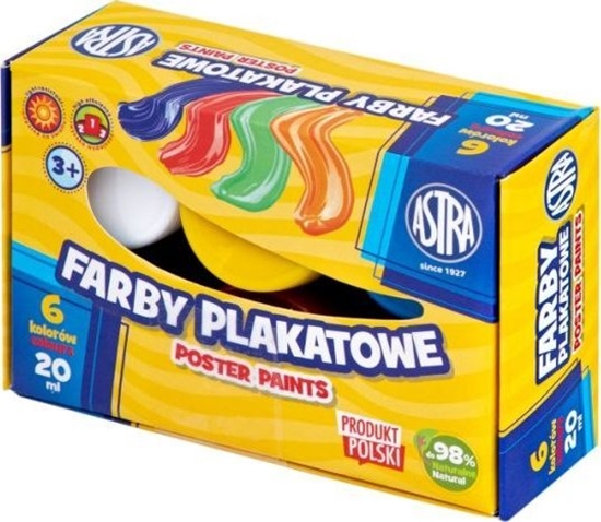 Picture of Astra Farby plakatowe Astra 6 kol x 20 ml STANDARD BOX
