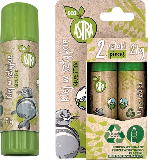 Изображение Astra Klej w sztyfcie ECO* szkolny 21g 2szt