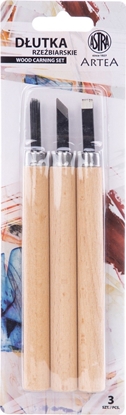 Изображение Astra Zestaw 3 dut do rzebienia w drewnie Artea Astra