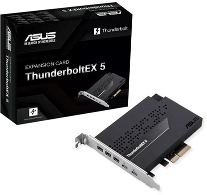 Attēls no ASUS roziující karta ThunderboltEX 5, PCIe 4.0x4, 2xThunderbolt 5, 3x Mini-DP
