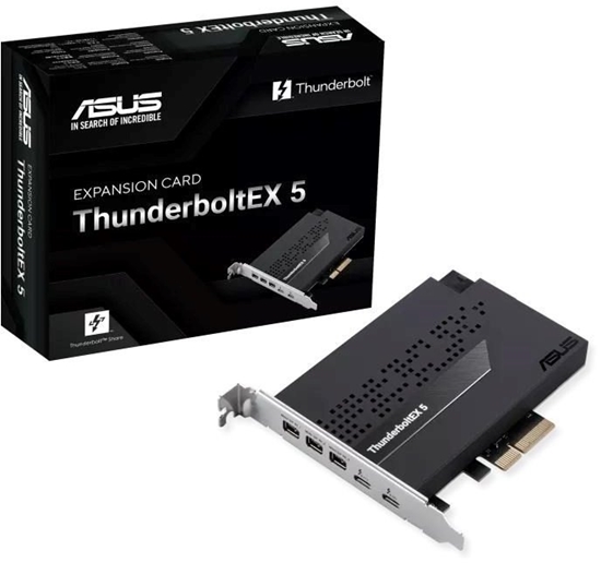 Picture of ASUS roziující karta ThunderboltEX 5, PCIe 4.0x4, 2xThunderbolt 5, 3x Mini-DP