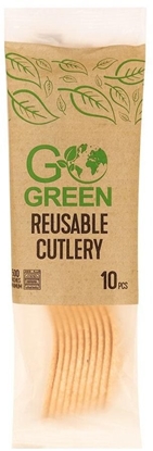 Attēls no Atkartoti lietojamas karotes Go Green 10 gab./ 0 07kg 4743115011078