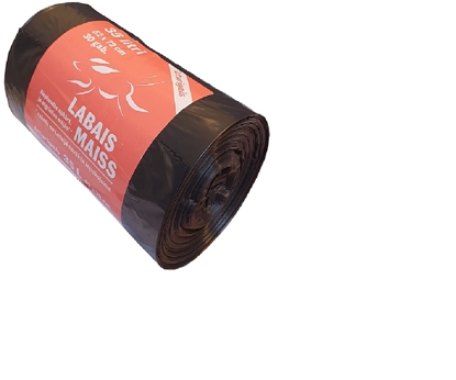 Picture of Atkritumu maisi LABAIS MAISS LDPE, 35l, melni, 52x72cm, 33mk, 30gab
