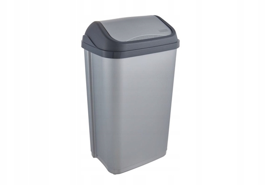 Picture of Atkritumu spainis ar grozamu vaku 50L Swantje 38 5x29x66cm gaisa sudraba krasa 4001515308953