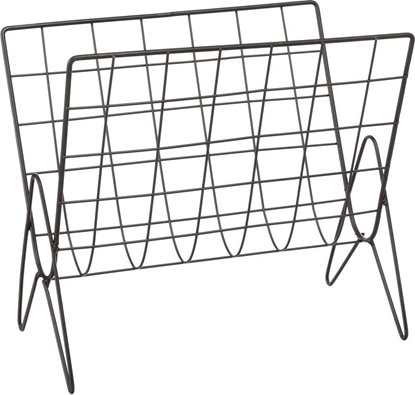 Attēls no Atmosphera Czarny nowoczesny druciany gazetnik