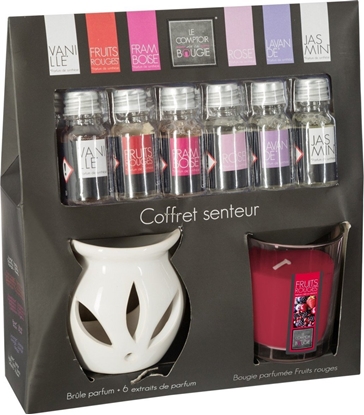 Изображение Atmosphera Olejek zapachowy 6 szt kominek wieczka czerwony