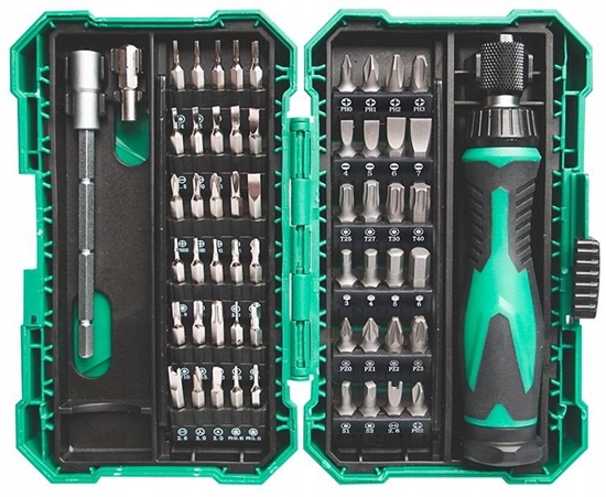 Изображение Atsuktuvo ir antgaliu komplektas 57 daliu SD-9857M Pro'sKit
