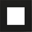 Attēls no Audac AUDAC CF45SH/B Cover frame single 45 x 45 mm with hooks Black version