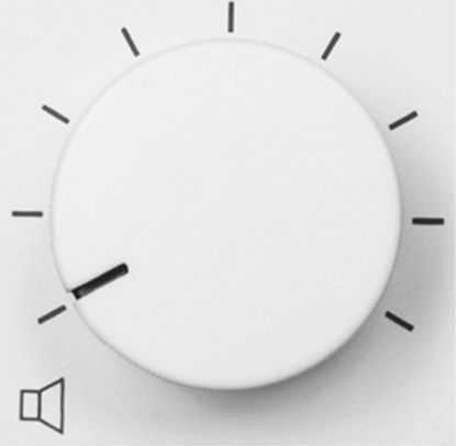 Picture of Audac AUDAC VC3208/W Remote volume controller 45 x 45 mm White version