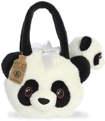 Picture of AURORA Fancy Pals plush toy panda in a bag, 20 cm
