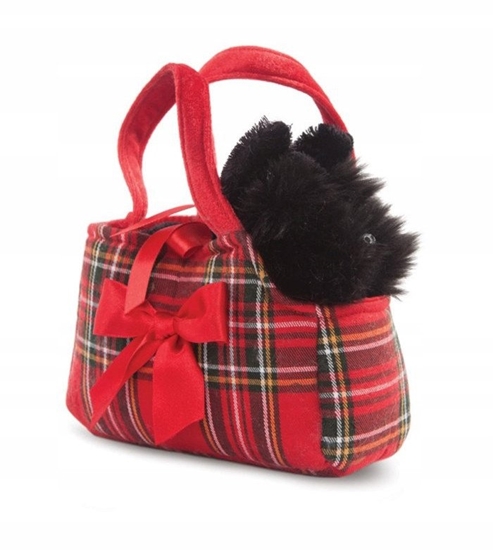 Picture of AURORA Fancy Pals plush toy scottish terrier in a bag, 20 cm