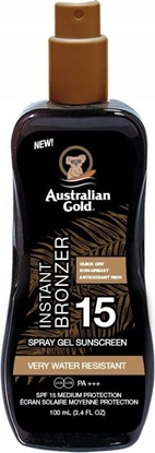 Picture of Australian Gold	 Australian Gold SPF15 Spray Gel Z Bronzer 100ml