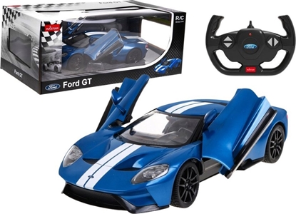 Picture of Auto RC Model Zdalnie Sterowany Ford GT 1:14 Otwierane Drzwi Niebieski Rastar
