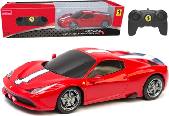 Picture of Auto Sportowe RC 1:24 Zdalnie Sterowane Ferrari 458 Speciale Czerwone Rastar