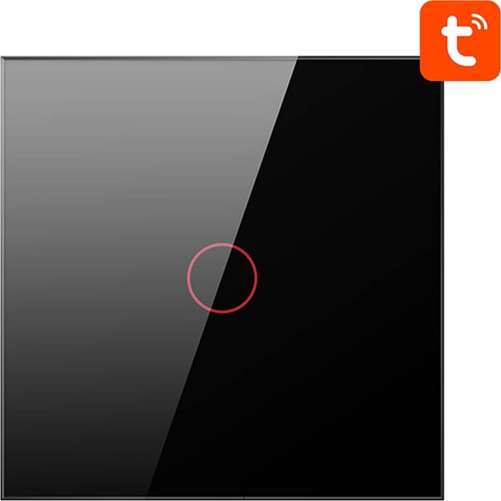 Picture of Avatto Dotykowy Wcznik wiata ZigBee Avatto ZTS02-EU-B1 Pojedynczy TUYA (czarny)