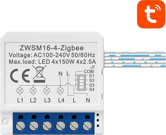 Picture of Avatto Smart Switch Module ZigBee Avatto ZWSM16-W4 TUYA
