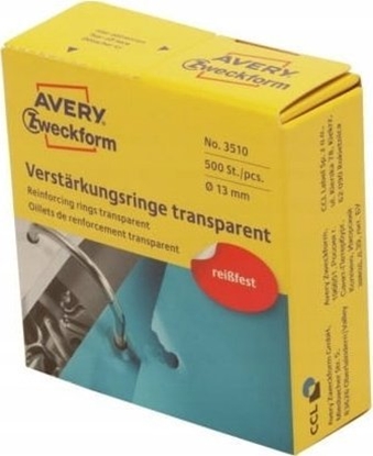 Picture of AVERY Avery Zweckform 3510, Binding clip, Transparent, Polypropylene (PP), 1.3 cm