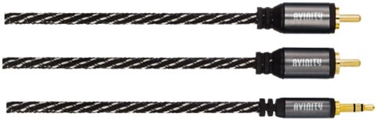 Изображение Avinity 2 RCA - 3 5mm  1.5 m  melna/peleka - Vads