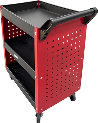 Изображение AW WÓZEK WARSZTATOWY METALOWY 3 POZIOMY + PERFORACJA