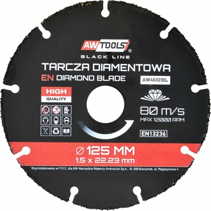 Изображение AWTools AW TARCZA UNIWERSALNA 125mm