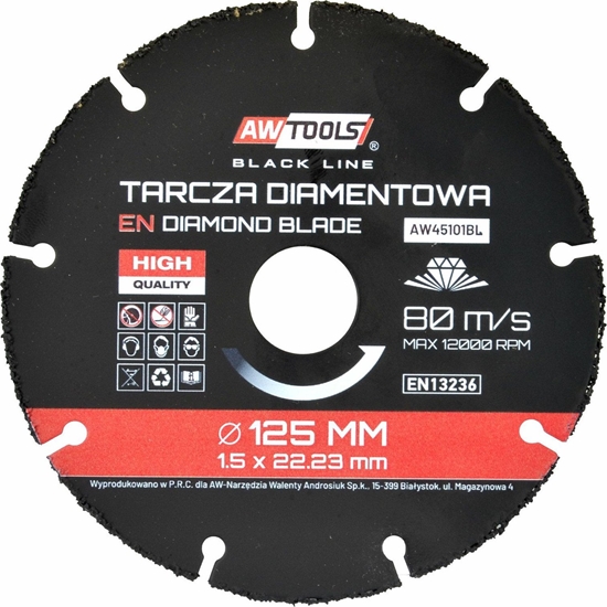 Изображение AWTools AW TARCZA UNIWERSALNA 125mm