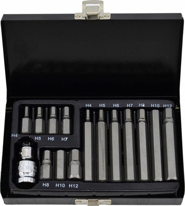 Изображение AWTools AWTOOLS KOCÓWKI IMBUSOWE HEX 15elem. BL AW35113BL