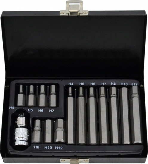 Изображение AWTools AWTOOLS KOCÓWKI IMBUSOWE HEX 15elem. BL AW35113BL