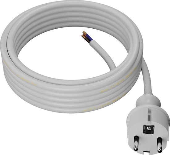 Изображение AWTools AWTOOLS PRZEWÓD Z WTYCZK 2m 3x1,5 BIAY H05VV-F