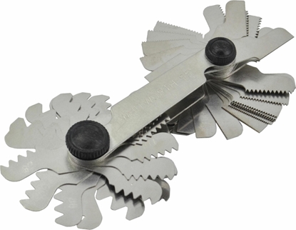 Изображение AWTools AWTOOLS SPRAWDZIAN GRZEBIENIOWY DO GWINTÓW METRYCZNYCH 60° 0,25-6,0mm I WHITWORTH 55° 4-62 BSW