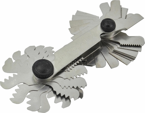 Изображение AWTools AWTOOLS SPRAWDZIAN GRZEBIENIOWY DO GWINTÓW METRYCZNYCH 60° 0,25-6,0mm I WHITWORTH 55° 4-62 BSW